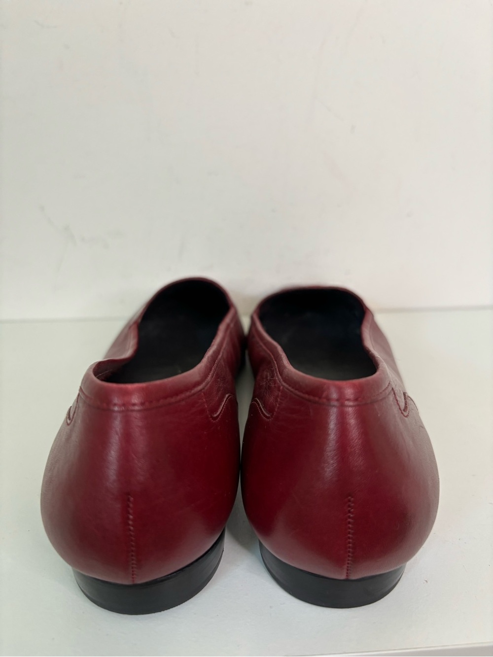 Enzo Angiolini Burgundy Leather Slip-On Loafers 9.5 - Picture 5 of 10